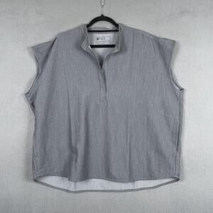 FIGS Rafaela Scrub Shirt Womens 2XL Gray Technical Collection Medical Top